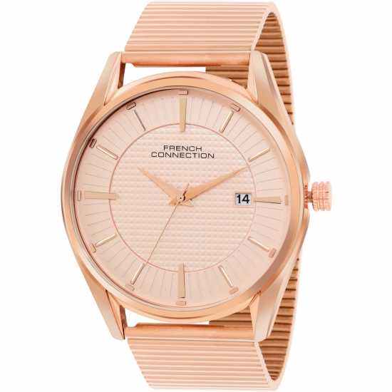 Часовници French Connection Connection Rose Dial Analog Watch For Men French Connection Connection Rose Dial Analog Watch For Men Часовници