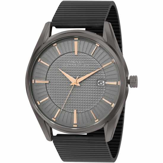 Часовници French Connection Connection Grey Dial Analog Watch For Men French Connection Connection Grey Dial Analog Watch For Men Часовници