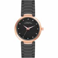 French Connection Connection Sunlit Black Round Dial Womens Analogue Watch  