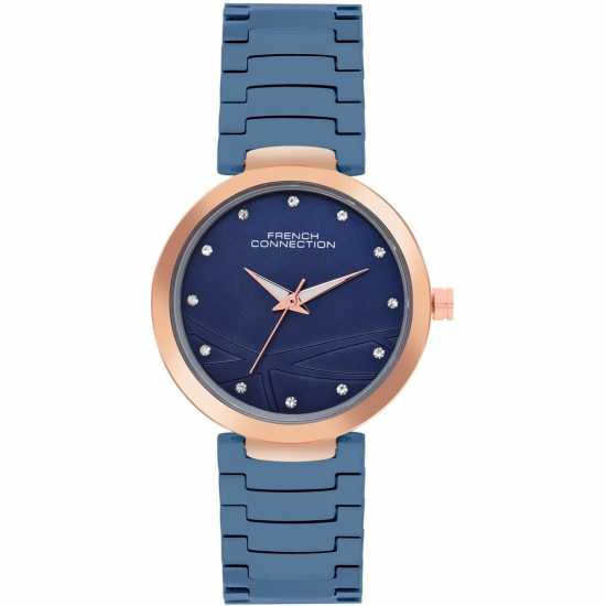 Часовници French Connection Connection Sunlit Blue Round Dial Womens Analogue Watch French Connection Connection Sunlit Blue Round Dial Womens Analogue Watch Часовници