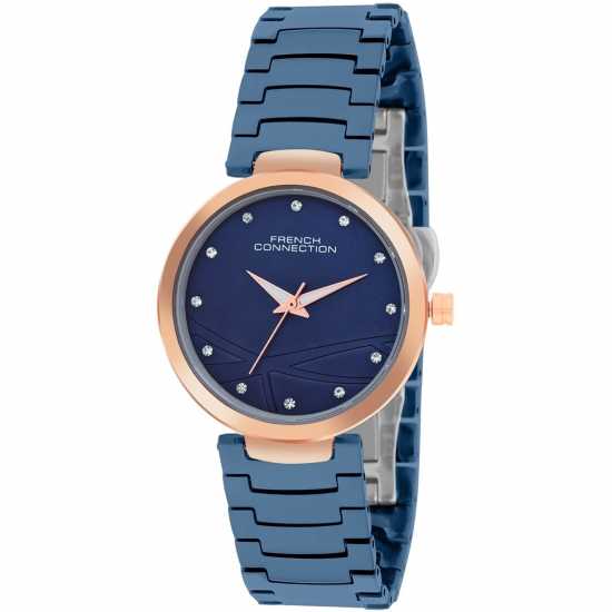 Часовници French Connection Connection Sunlit Blue Round Dial Womens Analogue Watch French Connection Connection Sunlit Blue Round Dial Womens Analogue Watch Часовници