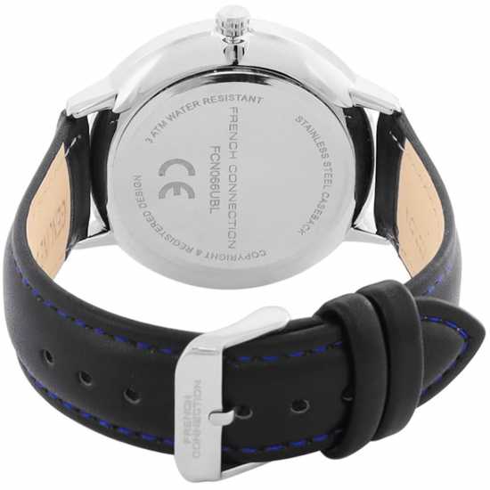 Часовници French Connection Connection Men Printed Dial & Leather Straps Analogue Watch French Connection Connection Men Printed Dial & Leather Straps Analogue Watch Часовници