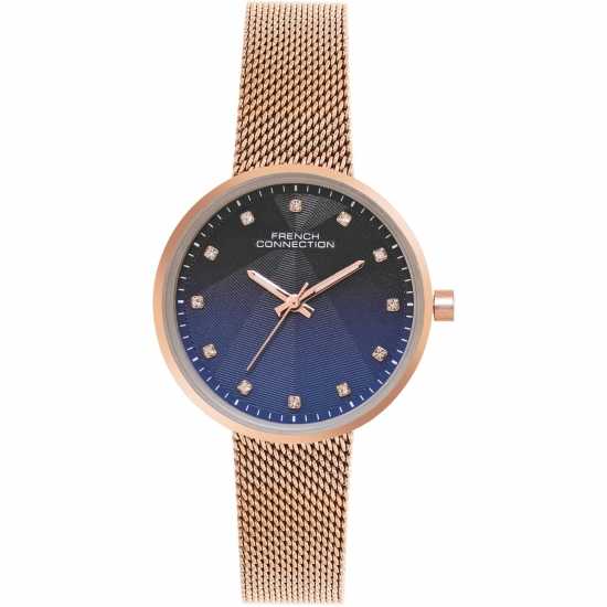 Часовници French Connection Connection Dawnlight Dark Blue-Royal Blue Round Dial Womens Analogue Watch French Connection Connection Dawnlight Dark Blue-Royal Blue Round Dial Womens Analogue Watch Часовници