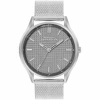 French Connection Connection Omni Round Dial Mens Analogue Watch Grey Часовници