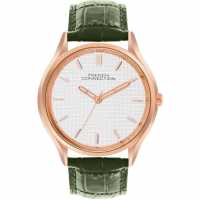 French Connection Connection Omni Round Dial Mens Analogue Watch Silver Часовници