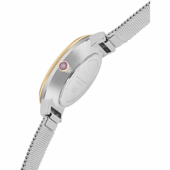 French Connection Connection Jake Silver Round Analog Watch Steel Strap For Men Silver Часовници