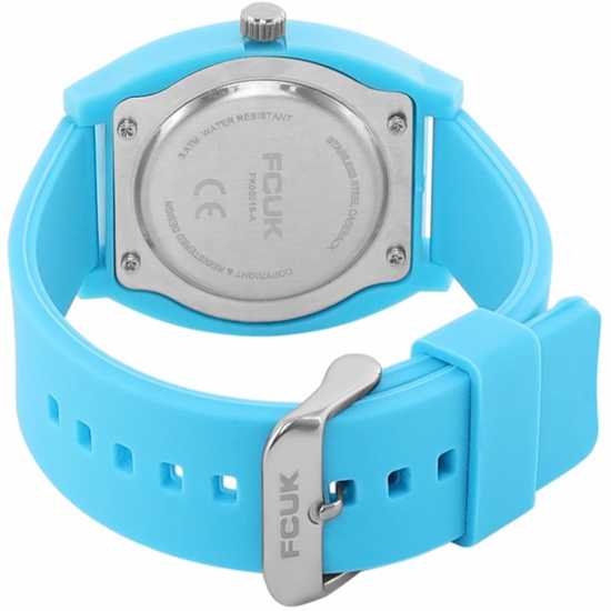 Fcuk Analog Black Dial Unisex Watch Черно 