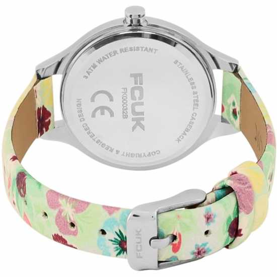 Мъжки Ръчен Часовник Floral Printed Strap Womens Watch Green Часовници