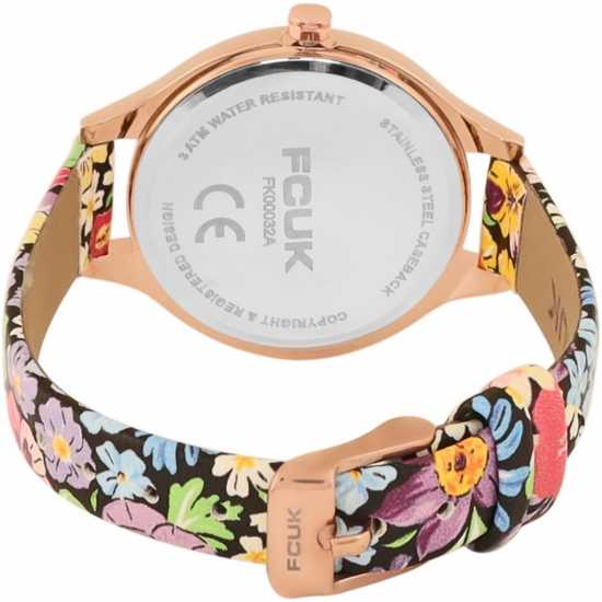 Мъжки Ръчен Часовник Floral Printed Strap Womens Watch Sky Blue Часовници