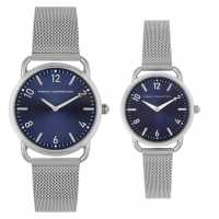 Часовници French Connection Connection Analog Blue Dial Pair Watch French Connection Connection Analog Blue Dial Pair Watch Часовници