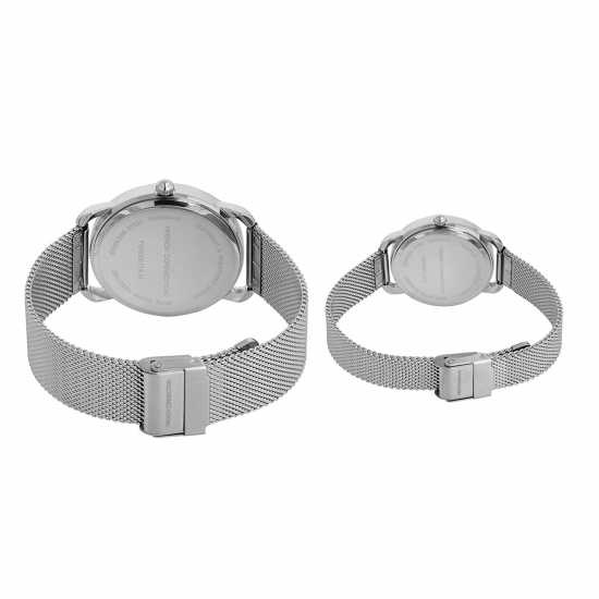 French Connection Connection Analog Blue Dial Pair Watch  Часовници