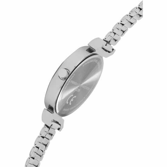 French Connection Silver Case Round Shape Silver Strap Quartz Watch French Connection Silver Case Round Shape Silver Strap Quartz Watch