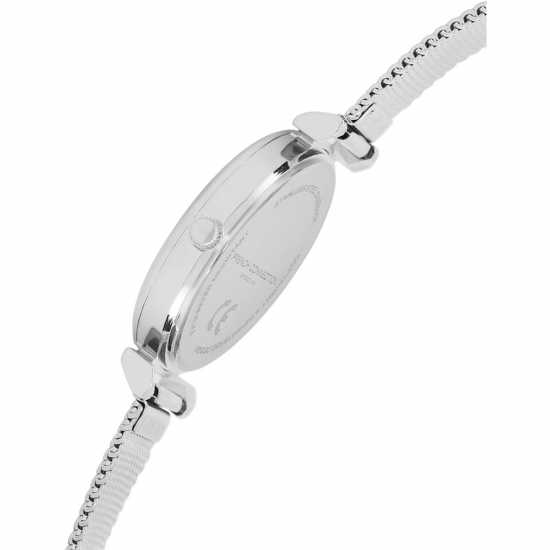 French Connection Silver Case Round Shape Silver Strap Quartz Watch French Connection Silver Case Round Shape Silver Strap Quartz Watch