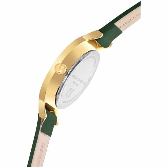 French Connection Rose Case Round Shape Green Strap Quartz Watch French Connection Rose Case Round Shape Green Strap Quartz Watch