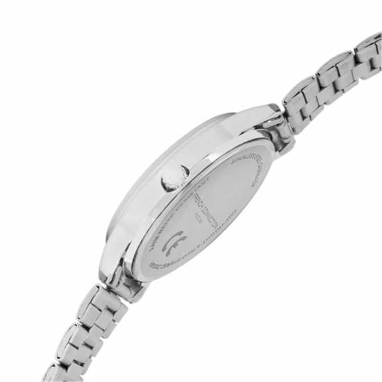 French Connection Silver Case Round Shape Silver Strap Quartz Watch French Connection Silver Case Round Shape Silver Strap Quartz Watch