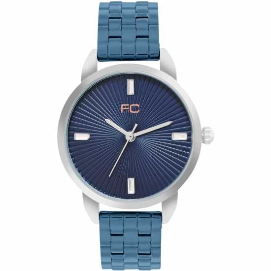 French Connection Silver Case Round Shape Silver Strap Quartz Watch French Connection Silver Case Round Shape Silver Strap Quartz Watch