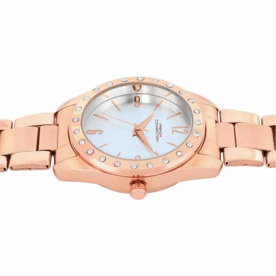 French Connection Rose Case Round Shape Rose Strap Quartz Watch French Connection Rose Case Round Shape Rose Strap Quartz Watch