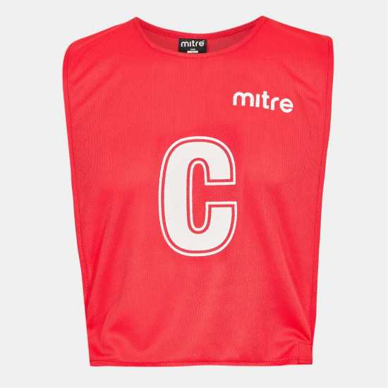 Mitre Adults Netball Bibs Червено 
