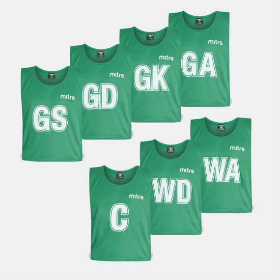 Mitre Adults Netball Bibs Изумруд 