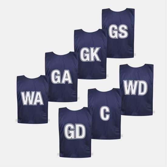 Mitre Adults Netball Bibs Морска синьо 