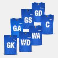 Mitre Adults Netball Bibs Кралски 