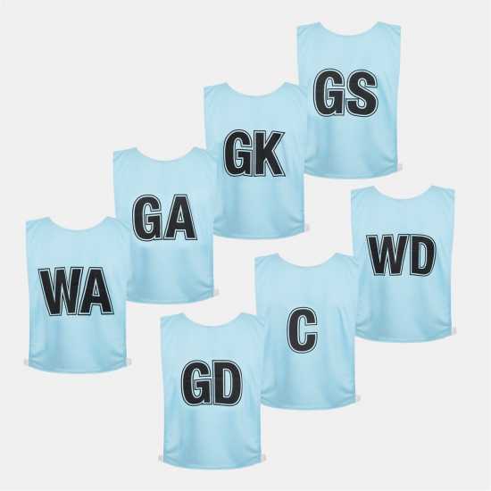 Mitre Adults Netball Bibs Небе 