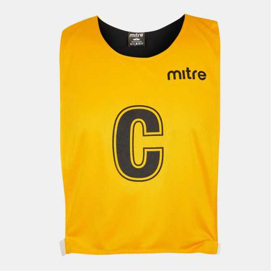 Mitre Adults Netball Bibs Янтар/Черен 