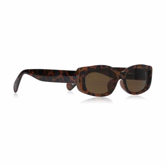 Firetrap Oversized Sunglasses Кафяв правоъгълник Firetrap Oversized Sunglasses Кафяв правоъгълник
