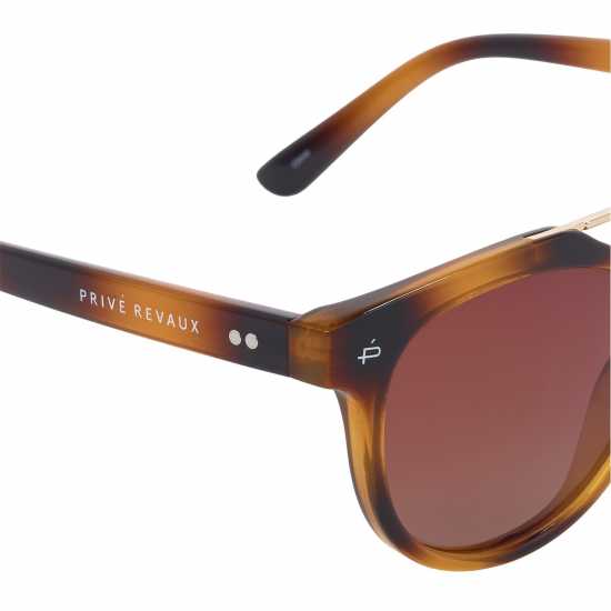 Prive Revaux Adults The Churchill Aviator Sunglasses Кафяво 