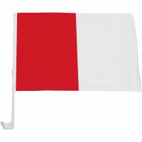 Official Car Flag Red/White 