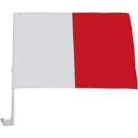Official Car Flag White/Red Футболни аксесоари