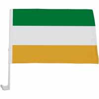 Official Car Flag Green/White/Gol Футболни аксесоари