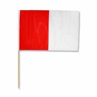 Official Hand Flag Red/White 