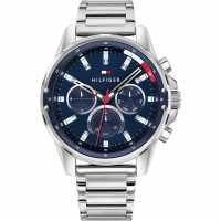 Tommy Hilfiger Blue Dial Stainless Steel Bracelet Watch