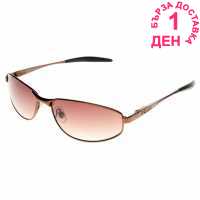 French Connection Плътни Мъжки Очила Metal Wraparound Sunglasses Mens Brown/Brown Слънчеви очила