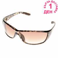 French Connection Мъжки Слънчеви Очила Plastic Wrap Sunglasses Mens Tortoise/Brown Слънчеви очила