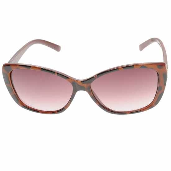 French Connection Дамски Слънчеви Очила Plastic Oversized Cat Eye Sunglasses Ladies Tortoise/Brown Слънчеви очила