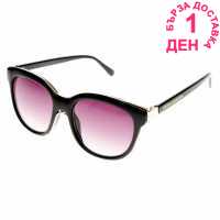 French Connection Дамски Слънчеви Очила Plastic Oversized Round Sunglasses Ladies Black/Gradient Слънчеви очила
