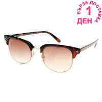 French Connection Дамски Слънчеви Очила Clubmaster Sunglasses Ladies Tortoise/Brown Слънчеви очила