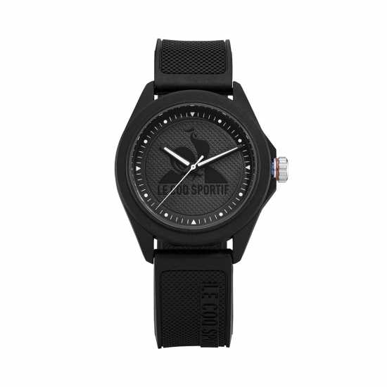 Le Coq Sportif Women's Monochrome Black Plastic Strap Watch  