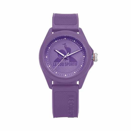 Le Coq Sportif Women's Monochrome Purple Plastic Strap Digital Watch  