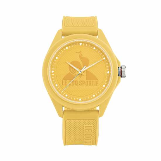 Le Coq Sportif Men's Monochrome Yellow Plastic Strap Digital Watch  