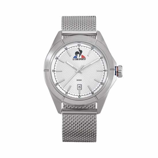 Le Coq Sportif Men's Essentiel Grey Stainless Steel Digital Watch  