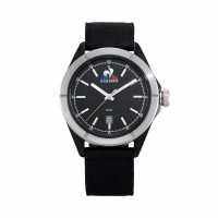 Le Coq Sportif Men's Essentiel Steel Black Fabric Digital Watch  
