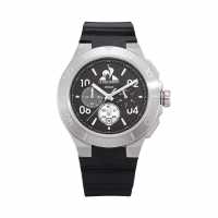Le Coq Sportif Integrated Black Plastic Digital Watch  