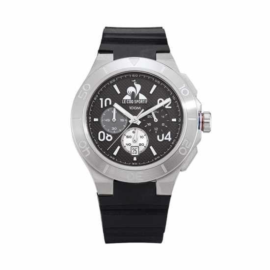 Le Coq Sportif Integrated Black Plastic Digital Watch  