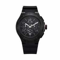 Le Coq Sportif Integrated Black Plastic Digital Watch  