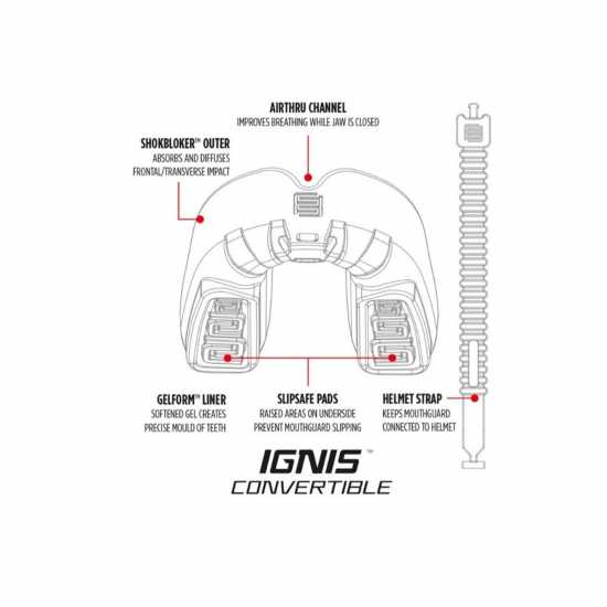 Makura Sport Ignis Mouthguard Senior Синьо/Синьо Makura Sport Ignis Mouthguard Senior Синьо/Синьо
