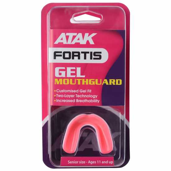 Atak Fortis Gel Mouthguard Senior Pink/White Боксови протектори за уста