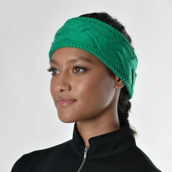 Dublin Ladies Cable Headband Emerald Шапки с козирка